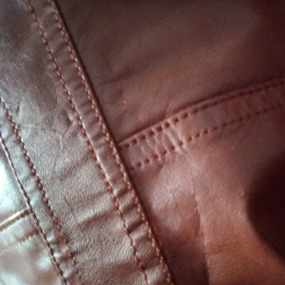 VINTAGE 1970 VANESSA GENUINE LEATHER COAT SIZE 13/14 BUT RUN LIKE 9/10 I - Picture 11 of 13